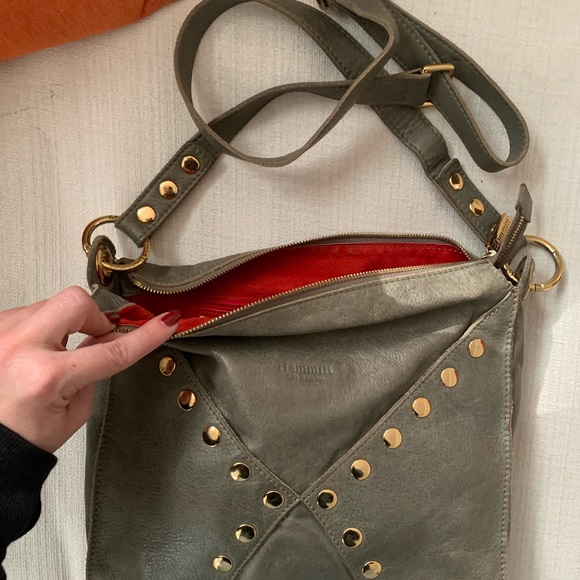 Hammit Handbag Green with Gold Hardware - Picture 2 of 6